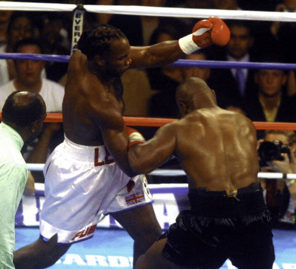 Boxing match between Mike Tyson and Lennox Lewis Photo