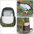 thumbnail image 4 of Football and Basketball Green Pattern 17" School Backpacks for Teens,Waterproof Oxford Fabric,S-Shape Padded Straps for School,Travel,Hiking,Camping, 4 of 6