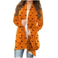 thumbnail image 2 of Women's Fashion Casual Halloween Printed Long Sleeve Mid-Length Cardigan Jacket, 2 of 6