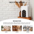 thumbnail image 7 of Pofeuu Flowers Print Large Bookend Hold Heavy Books- Wood Bookends for Heavy Books Heavy Duty Book Ends Wood Bookends for Office Desk Non-Skid, 7 of 7