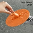 thumbnail image 4 of Billuyoard Cubierta de drenaje de suelo para baño, cocina, fregadero, tapón de agua, alcantarillado, antiobstrucción, antiolor, tina de lavado, Juegos de accesorios de baño Naranja, 4 of 6