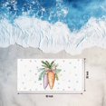 thumbnail image 4 of Easter Beach Towels Blanket Soft&Absorbent Quick Dry Microfiber Watercolor Carrot Polka Dot Pattern Pool Towels for Swimming ,Yoga, Sports, Gym, Camping,Large 30X60in, Orange Purple, 4 of 8