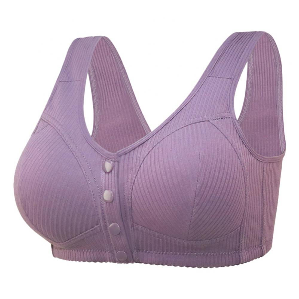 Xmarks Bra for Older Women Front Closure Back Support - Plus Size Women ...