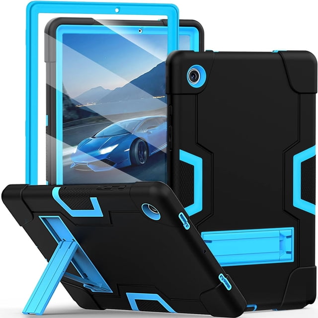 KOMI Galaxy Tab A8 Case,for Samsung A8 10.5 Tablet Case with Screen Protector/Kickstand,Heavy Duty Shockproof Rugged Protection Cover for 10.5 Inch Samsung Galaxy Tab A8 Case (SM-X200/X205/X207)