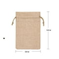 thumbnail image 2 of 60 Pcs Burlap Gift Bags with Drawstring,3.9x5.5in, Reusable Linen Jewelry Pouches for Birthday Wedding Party Christmas Gifts, 2 of 6