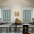 thumbnail image 4 of Pioneer Kitchen Curtains and Valance Set 36 Inch Tier Flowers 3 Pieces Set Dining Room Small Curtain Drapes Cafe Curtains Valance for Home Decor Rod Pocket, 4 of 6