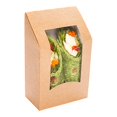thumbnail image 2 of Restaurantware Paper Take Out Boxes - 1 Window - Kraft - Angled - 50ct Box, 2 of 4