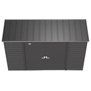 Arrow Select 10 x 4 x 6 ft Charcoal Steel Storage Shed