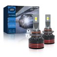 thumbnail image 3 of Ampoules LED A3 10-32V 60W 6000LM 6000K Kit de Conversion de Phare Haute Luminosité IP68Lot de 2, 3 of 9