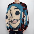 thumbnail image 4 of Gorillaz Unisex Sweater Long Sleeve Fall Casual Crewneck Tops Pullover Active Streetwear Fashion Sweatshirt XL, 4 of 6