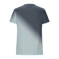 thumbnail image 3 of Camisetas Casuales de las Mujeres Que Cambian de Color Día de la Independencia Imprimir Cuello de la Tripulación, Novedad Gráfico Tops de las Mujeres Casuales, 3 of 6