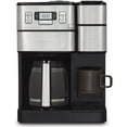 thumbnail image 3 of Cuisinart SS-GB1 Coffee Center Grind and Brew Plus, Built-in Coffee Grinder, Coffeemaker and Single-Serve Brewer with 6oz, 8oz and 10oz Serving Size, Black/Silver, 12-Cup Glass, 3 of 17