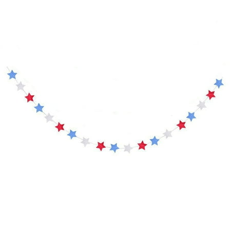 

Dido Pack of 6 Star Pendant Paper Extra Fine Glitter Creative Gift Party Supplies American Independence Day Accessories for Home Use Type 7