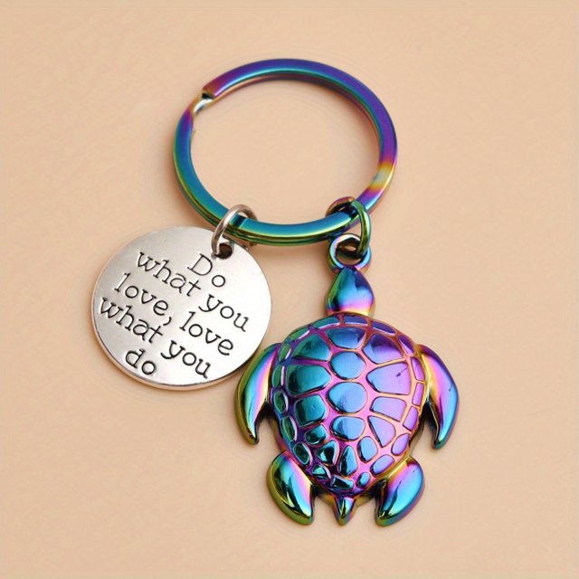 Five Color Turtle Awesome Keychain For Men, Creative Gift For Men