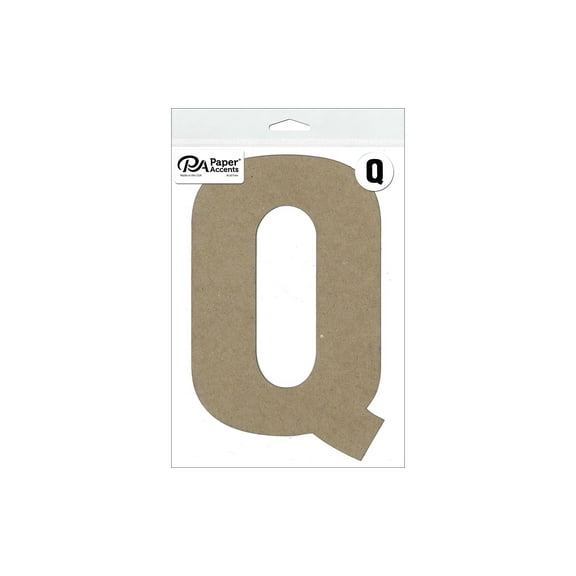 Chipboard Letter 8" Q 1pc Natural