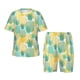 thumbnail image 1 of Fotbe Pineapples1 Pijama Estampada de 2 Piezas para Niños – Ropa de Dormir de Manga Corta Cómoda para Niños y Niñas, Camiseta y Shorts de Algodón-Medium, 1 of 6