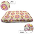 thumbnail image 3 of Floral Pet Bed, Demonstration of Watercolor Effect Art of Abstract Blooming Petals, Chew Resistant Pad for Dogs and Cats Cushion with Removable Cover, 24" x 39", Yellow Multicolor, by Ambesonne, 3 of 4