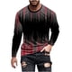 thumbnail image 2 of Blusas y camisas de manga larga con cuello redondo para hombre, blusa informal de manga larga con cuello redondo y estampado., 2 of 5
