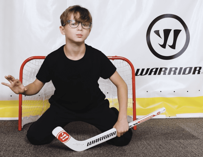 Warrior Pro-Style 25" Mini Hockey Goalie Stick - White - Unisex - ABS - Perfect for Beginners & Kids