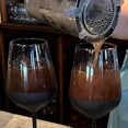 thumbnail image 6 of Modernist Home Dipped Wine Glasses, Set of 4, 16.5 oz, Smoke and Matte Black Lacquered Glass, Dishwasher Safe, Long Stem, 6 of 6