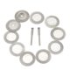 thumbnail image 4 of 10 Uds. Herramienta de corte de diamante de rueda giratoria de disco de 40mm + mandril shamjiam Los discos de corte de 40 mm Diamond Cut Off Wheels w / Arbor 10pcs, 4 of 8