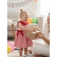 thumbnail image 6 of BemeyourBBs Toddler Baby Girl Birthday Dress 1 2 3 4 Years Old Birthday Outfits Sleeveless Doll Collar Plaid Print A-Line Casual Party Dress Summer Plaid Gingham Dress, 6 of 9