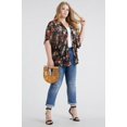 thumbnail image 1 of Women plus size Long kimono cardigan Loose Shawl Boho Floral Mesh 1XL 2XL 3XL, 1 of 4