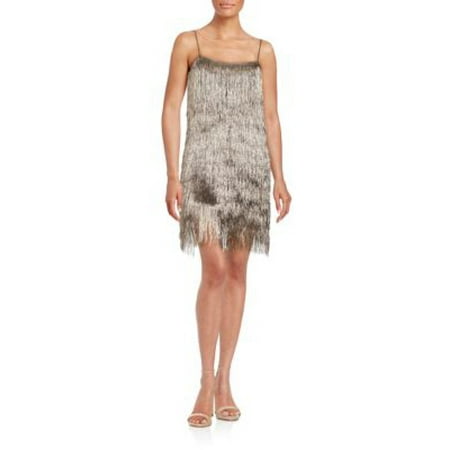 - Deep Womens Medium Fringed Shift Dress M