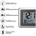 thumbnail image 3 of UMEXUS Digital Atomic Clock, 9" Desk Alarm Clock Large Numbers with Indoor Outdoor Temperature Calendar for Bedroom Kitchen Office, 3 of 8