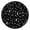 Black White Star, variant on Black Moon Star Pattern Round Fitted Tablecloth with Elastic Edge,Dining Table Cover Waterproof,Outdoor Round Tablecloth for Camping,Dining,Indoor and Outdoor