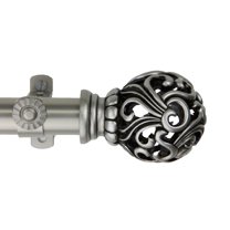 Cilla Curtain Rod 13/16 inch 48-84" - Satin Nickel