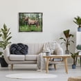 thumbnail image 2 of Stupell Moose Forest Grove Woodland Landscape Animals & Insects Photography Gray Floater Framed Art Print Wall Art, 2 of 6