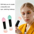 thumbnail image 3 of 2 Pcs Blush Brushes Double Headed Makeup Brushes Multifunctional Smudge Brushes for Beauty, 3 of 5