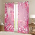 thumbnail image 2 of Feelyou Bowknot Initial L Curtains Pack of 2 (42x84 Each), Diamond Stars Curtains Blackout, 2 of 6