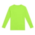 thumbnail image 4 of Boys Girls Long Sleeve Shirts Solid Color Fall Kids soft Crewneck T-Shirts Tops Casual Basic Tees 5-14Y Green 13-14Years, 4 of 7