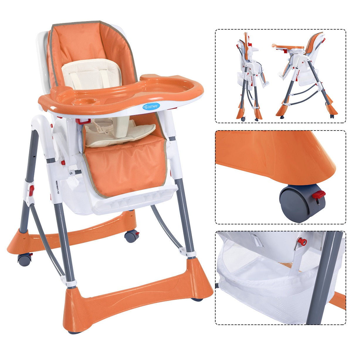 Portable Baby High Chair Infant Toddler Feeding Booster 