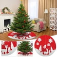 thumbnail image 2 of EUDIDV Nativity Ornament Christmas Tree Skirt Knitting Tree Skirt Apron Face Knitting Snowflake Christmas Tree Skirt Snowflake Tree Skirt Christmas Decoration Xmas Decor Items, 2 of 5