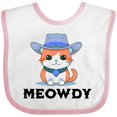 thumbnail image 3 of Inktastic Cowboy Cat Meowdy Boys or Girls Baby Bib, 3 of 4