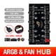 thumbnail image 3 of Ventilador ARGB de 5 V/3 pines PWM HUB 1 a 8 divisor para placa base de PC (4D + carcasa) Likrtyny Componentes de Computadoras, 3 of 9