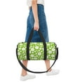 thumbnail image 6 of Sikiie Green White Flowers Duffel Bag, Travel Bag, Sports Gym Bag - Ideal for Sports, Gym, Overnight Stays, 6 of 6