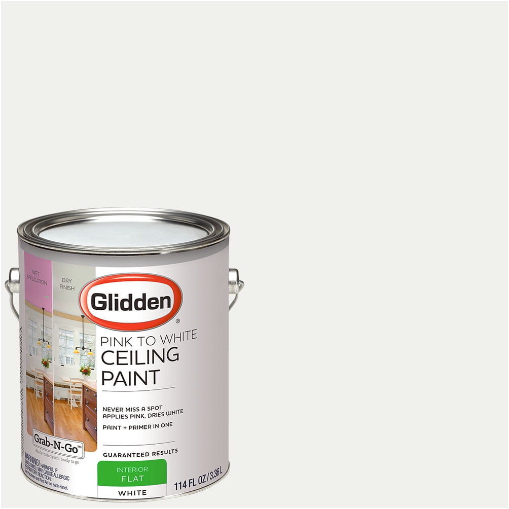 Glidden Ceiling Paint Grab N Go Pink To White Flat Finish 1