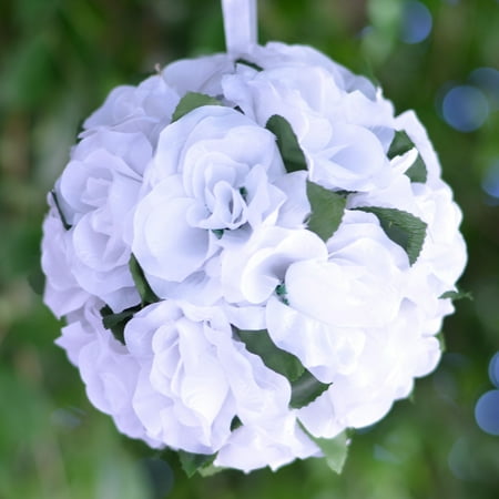 Turquoise Blue Flower - Efavormart 4 PCS Rose Pomander Silk Flower Balls for DIY Wedding Bouquets Centerpieces Arrangements Decorations Wholesale Supplies