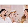 thumbnail image 3 of Hotel Collection Smoke Stem White Wine Glasses Stylish Tinted Long Stem Wine Glasses with A Narrow Mouth for Enhancing the Body, Flavor, and Aroma of White Wine 4 Glasses, 3 of 9