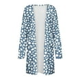 thumbnail image 6 of Mqqzkk Women's Cardigans Casual Long Sleeve Summer Jackets Cover up Open Front Floral Printed Beachwear, 6 of 7