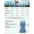 thumbnail image 3 of Attraco Women Solid Ribbed Workout Tank Tops Builting in Bra Tight Racerback Scoop Neck Sports Top, 3 of 6