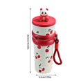 thumbnail image 3 of 24 OZ Stainless Steel Tumbler with Lid and Straw, Panda Insulated Water Bottle Leak Proof for Hot and Cold, Portable Iced Travel Coffee Mug, Reusable Thermal Coffee Cup For Women Women, 3 of 6