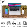 thumbnail image 5 of Golden Thick Lines&nbsp;desk Mouse Padwaterproof,rubber+multispandexno Slip Line Series MousepadsDesk Pad for Office Home Game 31.5x15.7inches, 5 of 7