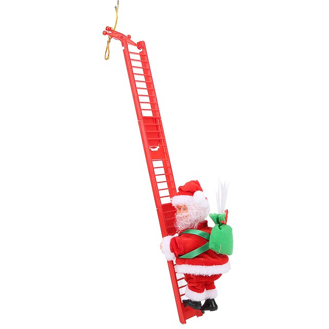 Escalera de escalada navideña BuyWeek Papá Noel Adornos para árboles de Navidad