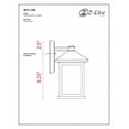 thumbnail image 2 of Z-Lite 507S-ORB Holbrook Small 1 Light Outdoor Wall Sconce in Olde Rubbed Bronze, 2 of 2