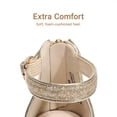 thumbnail image 3 of DREAM PAIRS Girls Dress Sandals with Back Zipper Sparkly Low Heel Party Sandals for Toddler Little and Big Kids, 3 of 6